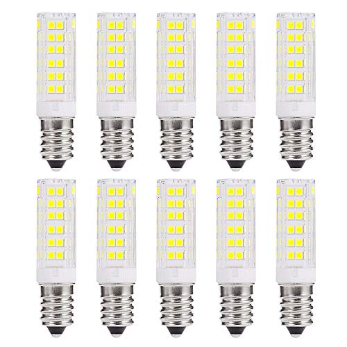 WULUN 10er Pack 7W E14 LED Glühlampe, Standard E14 Glühlampe, 7W / 650LM Kaltweiss 6000K, 360 ° Strahlwinkel Kühlschranklampe/Nähmaschinenlampe/Wandlampe/Tischleuchte/Kronleuchter von WULUN