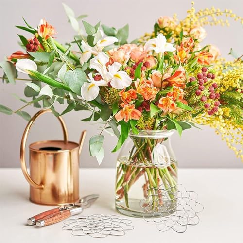 Ikebana-Stielhalter aus Edelstahl für Blumen, 10,2 cm, DIY-Blumenstrauß, Twister, Blumenarrangement, Spiral-Blumenstiel, Ständer, Werkzeug für Vasen, Blumenstiele, Blumensträuße, Pflanzenfixierung von WUMEIJIAJU