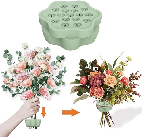 Ikebana-Stielhalter aus Silikon für Vasen, DIY-Blumenstrauß, Twister, Blumenarrangement, Blumenstraußformer, wiederverwendbares Blumen-Arrangement-Werkzeug für Blumenstiele, Blumensträuße, von WUMEIJIAJU