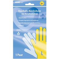 WUNDmed® unisex Gummihandschuhe gelb Größe L, 1 Paar von WUNDmed®