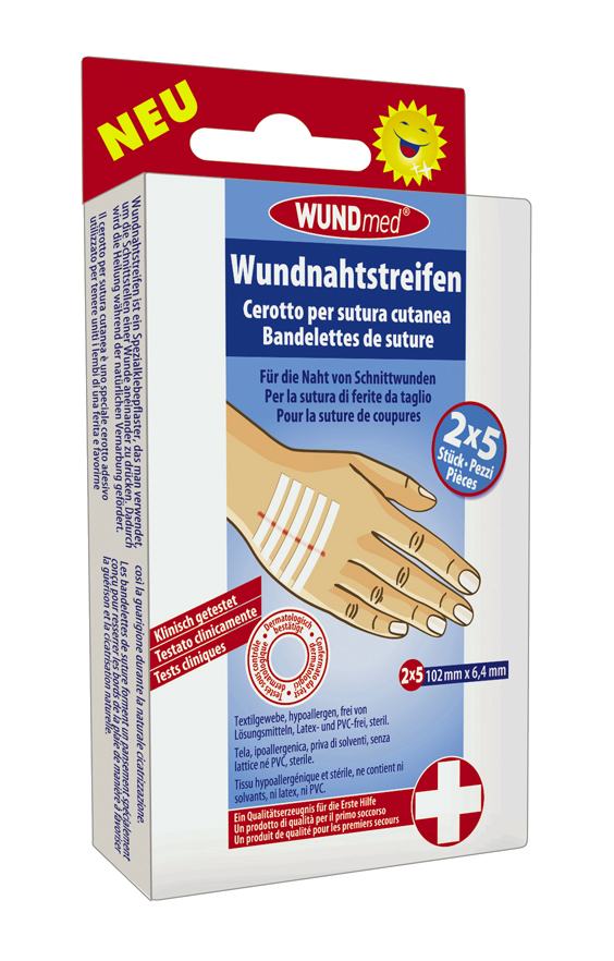 Wundmed Wundnahtstreifen 2x5 Stück von WUNDmed