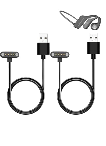 WUNIAK Ladekabel für FlowMotion M1 Open-Ear-Schwimmkopfhörer, Bluetooth, magnetisches USB-Ladekabel, USB, flexibles Zubehör für FlowMotion M1, (2 Stück) von WUNIAK