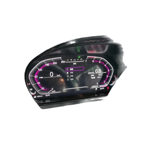 WUPEDI 12,3-Zoll-Tachometer-LCD-Armaturenbrett for BMW X5 X6 E70 E71 Digitales Kombiinstrument Virtuelles Cockpit HUD Drehzahlmesser Kilometerzähler digitale Armaturenbrettanzeige(For X6 E71) von WUPEDI