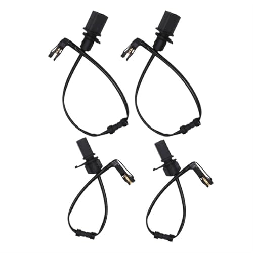 WUPEDI 2 Pairs Front + Rear Axle Brake Pad Wear Sensor 4H0615121J 4H0615121H, for, A8 S8 Quattro Induction Wire Replacement Bremsbelagverschleißsensor von WUPEDI