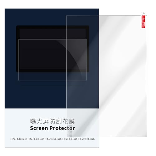 WUPEDI 3 STÜCKE Mono-LCD-Bildschirm Schutzfolie aus gehärtetem Glas 9,25 Zoll, for Anycubic, Photon Mono X 6K, M3 Plus LCD-Harz-3D-Drucker Blendschutzfolie(Photon Mono X 6K) von WUPEDI