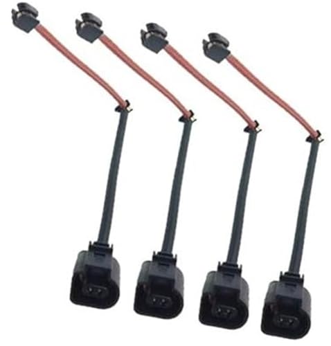 WUPEDI Bremsbelagverschleißsensor, 4-teiliger Auto-Bremsbelagverschleißsensor vorne hinten, for CAYENNE, 2003-2010 95561236500 Autobremssystemsensoren Zubehör Bremsbelagverschleißsensor von WUPEDI