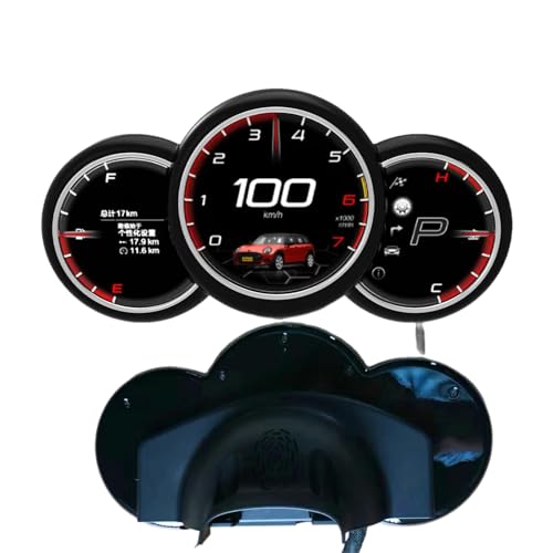 WUPEDI For BMW, for Mini, for Cooper, 04 23 R56 R55 R57 F56 F57 F58 Digital LCD Instrument Cluster Dashboard Panel Peedometer Cockpit Tachometer digitale Armaturenbrettanzeige(2004 2013 Year) von WUPEDI
