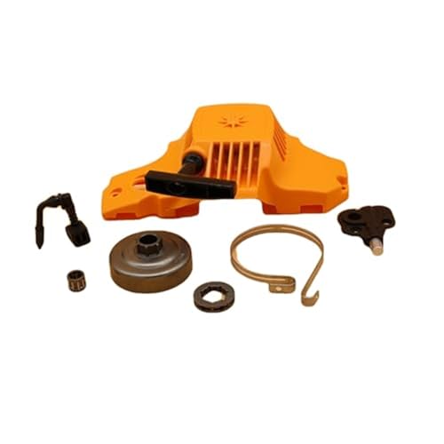 WUPEDI Rückstoß Rücklauf Pull Starter Kupplungstrommel Kettenrad Felge Ölpumpe Bremsbandlager, for Partner, 350 351 Kettensägenteile Reversierstarter von WUPEDI