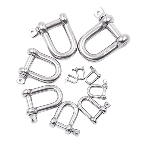 Schäkel, Edelstahlschäkel, kleiner Schäkel, hochfester Schäkel aus Edelstahl 316 in Marinequalität, Typ M4-M38, Schraubstiftschäkel(M16 2PCS) von WUPNGS