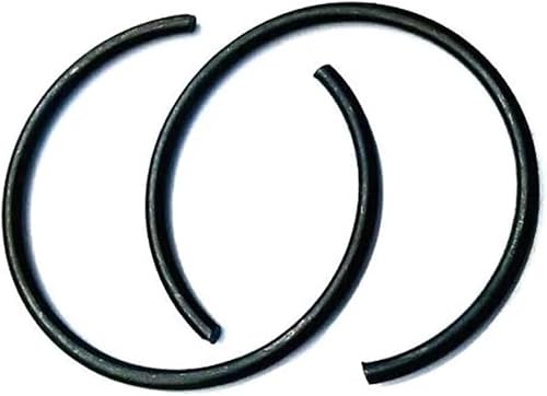 Sicherungsringe aus Runddraht Sicherungsringe, runder Sprengring, 2-teiliger Drahtdurchmesser 5,0 mm, runde Drahtringe aus Federstahl for Lochsicherungsringe for Wellenaußendurchmesser = 64 mm ~ 350 m von WUPNGS