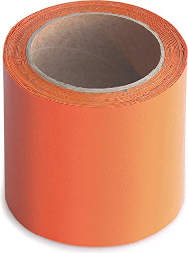 Wupsi PVC-Planen-Reparaturband - Klebeband zur Reparatur von Löchern & Rissen an LKW-Plane, Anhängerabdeckung, Markise & Zelt - Orange, 10 cm X 5 m von WUPSI