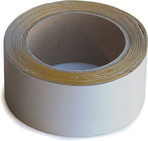 WUPSI PVC-Planen-Reparaturband - Klebeband zur Reparatur von Löchern & Rissen an LKW-Plane, Anhängerabdeckung, Markise & Zelt - grau 5 cm X 5 m von WUPSI