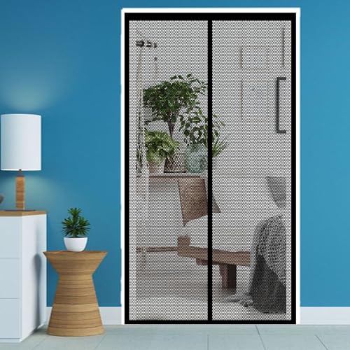 Fliegengitter Tür Magnet Insektenschutz Balkontür 69 x 228 cm Fliegengitter Tür Leichte Montage für Balkontür Wohnzimmer Und Terrassentür, Schwarz Fliegengitter Tür Magnet Insektenschutz Balkontür 69 x 228 cm Fliegengitter Tür Leichte Montage für Balkontür Wohnzimmer Und Terrassentür, Schwarz von WUQINC