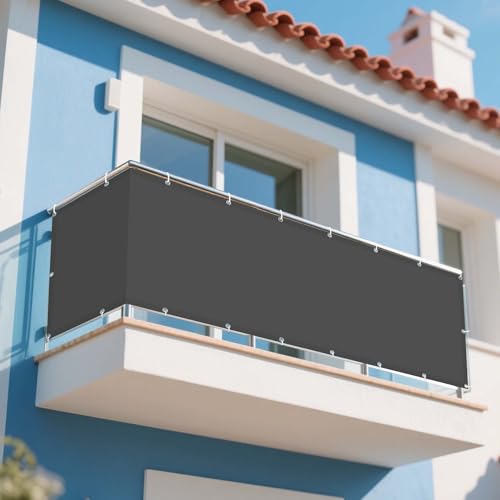 Sonnensegel Wasserdicht Nach Maß 335 x 415 cm Rechteckig Wasserdicht Sonnenschutz Windschutz Sonnenschutz Schutzplane mit Ösen Ohne Bohren mit Seil für Außenbereich Garten, Dunkelgrau Sonnensegel Wasserdicht Nach Maß 335 x 415 cm Rechteckig Wasserdicht Sonnenschutz Windschutz Sonnenschutz Schutzplane mit Ösen Ohne Bohren mit Seil für Außenbereich Garten, Dunkelgrau von WUQINC