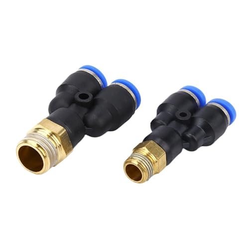 20 stücke M5 1/4 "1/8" 1/2 "1/8" Männlichen Y Form x 4/6/8/10/12/14/16mm Pneumatische 3 Weg Push In Air Werkzeug Anschluss Schnell Release Fitting(PX 10-01) von WURKVGMK