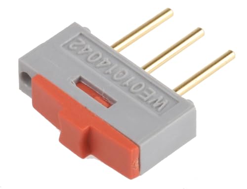 Würth Elektronik Schiebeschalter Rastend, 1-poliger Wechsler THT 100 mA @ 42 V dc, Lötfahne Würth Elektronik Schiebeschalter Rastend, 1-poliger Wechsler THT 100 mA @ 42 V dc, Lötfahne von WURTH ELEKTRONIK
