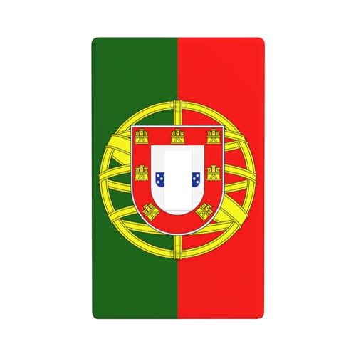 Wandplatte mit portugiesischer Flagge, Lichtschalter, Kunststoff, Dekoration, Schrauben, Küche, Bad, Schlafzimmer von WURTON