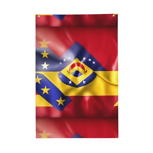 Wurton Flagge von Venezuela, einseitig, 6 x 0,9 m, Poster, saisonale Flaggen, Deck, Terrasse, Veranda oder Veranda von WURTON