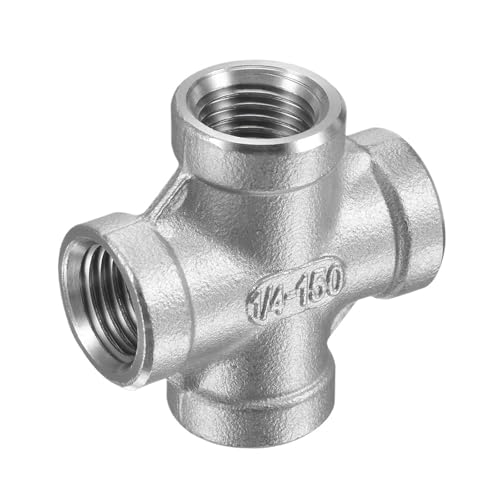 1 PCS 3/8 NPT Innengewinde 304 Edelstahl Rohr Fitting Kreuz Schlauch Anschluss(3/8 NPT) von WUSHADEHANS