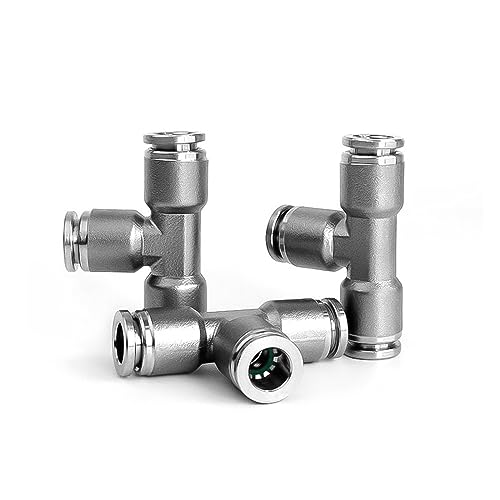 2 PCS PE PEG Pneumatische Stecker 304 Edelstahl Metall 4 6 8 10 12 14mm Luftröhre Quick Connect t Schlauch(Pe-14) von WUSHADEHANS
