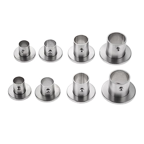 2 stücke Edelstahl Kleiderschrank Stange Flansch Halterung Kleiderbügel Kleiderstange Sitz Rohr Halter 19/22/25/32mm(22mm) von WUSHADEHANS