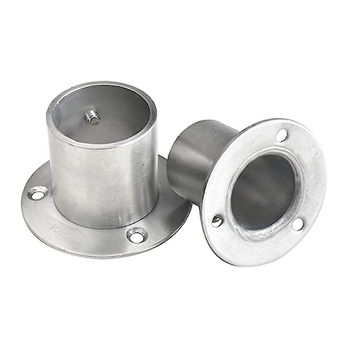 2 teile/los Edelstahl Rohr Halterung 19-32mm Dia Unterstützung Flansch Sitz for Kleiderschrank Hängen Schiene Stange Pol buchse Ende Halter(25MM-01) von WUSHADEHANS