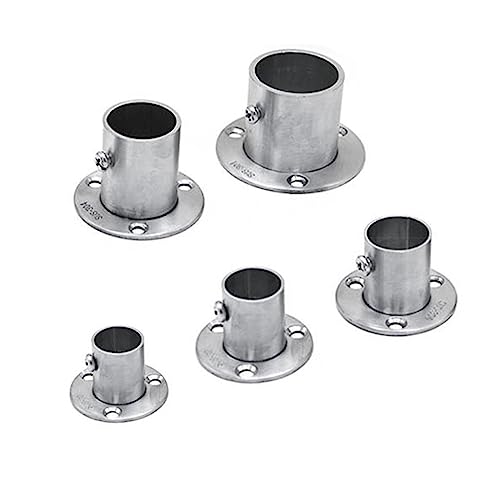 Edelstahl Pole Sockel Flansch Stange Halter Wand Halterung Rohr for Schrank(32mm) von WUSHADEHANS