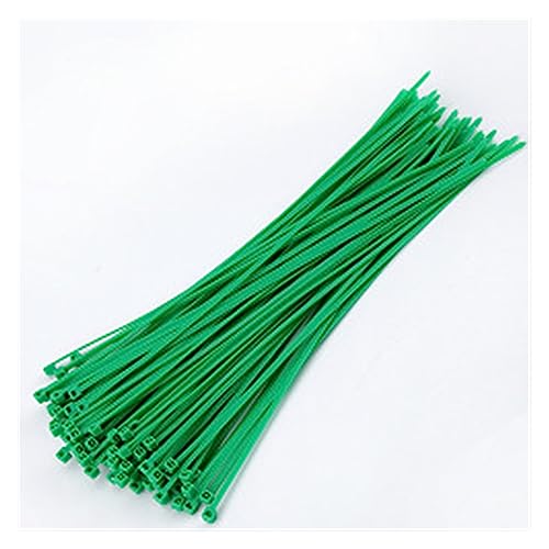 Nylon-Kabelbinder, Kabelbinder, 100 stücke Selbst Locking Nylon Kabel TiesPlastic Zip Tie Bindung Wrap Straps DIY Kabel Befestigen Veranstalter(Green,3x100mm) von WUSHADEHANS