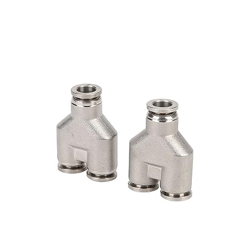 Pneumatische Luftschlaucharmaturen aus Edelstahl 304, Metall-Schnellkupplung, Hochdruck-Rohrverbinder(Py,6mm) von WUSHADEHANS