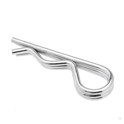 R-Clips aus Edelstahl, 5–50 Stück M1 M1.2 M1.6 M1.8 M2 M2.5 M3 M3.5 M4 Stahl R-Typ Federsplint Wellenform Split Clip Klemme Haar Traktorstift(10pcs 2.5x45mm) von WUSHADEHANS