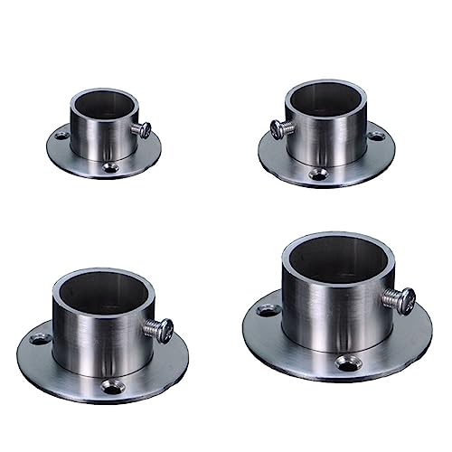 So stark, 25 mm Edelstahl-Rohrhalterung, Kleiderstangenflansch for den Kleiderschrank, feste Basis for Wäscheständer auf dem Balkon, Möbelteile(19mm) von WUSHADEHANS