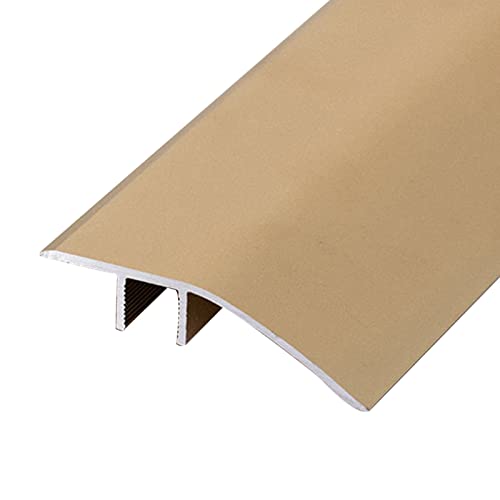 WUSHADEHANS Bodenübergangsleisten, Gewölbte Schwellenleisten for Übergangsleisten for Boden zu Fliesen/Teppich, Kantenleiste(Gold) von WUSHADEHANS