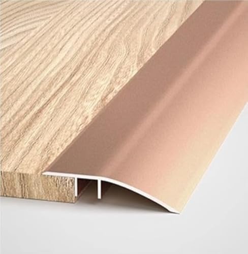 WUSHADEHANS Bodenübergangsleisten, Metall-Bodenübergangsleiste von Holz zu Fliesen, extra Lange Türrampe for unebene Böden(Purple Gold) von WUSHADEHANS