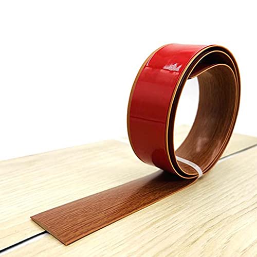 WUSHADEHANS Bodenübergangsleisten, Selbstklebender Nahtbinder for PVC-Bodenbeläge aus Holz/Teppich, 4 cm Breite, Flacher Trennstreifen(Style2) von WUSHADEHANS