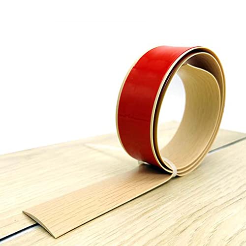 WUSHADEHANS Bodenübergangsleisten, Selbstklebender Nahtbinder for PVC-Bodenbeläge aus Holz/Teppich, 4 cm Breite, Flacher Trennstreifen(Style3) von WUSHADEHANS