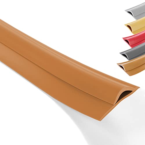 WUSHADEHANS Bodenübergangsleisten, Teppich-Übergangsleiste, extra breit, PVC-Übergangsleisten for Vinylböden(Brown,Length 500cm (16.4ft)) von WUSHADEHANS