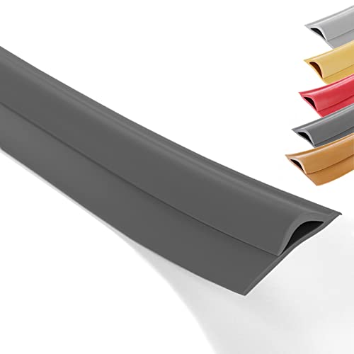 WUSHADEHANS Bodenübergangsleisten, Teppich-Übergangsleiste, extra breit, PVC-Übergangsleisten for Vinylböden(Dark Gray,Length 600cm (19.7ft)) von WUSHADEHANS