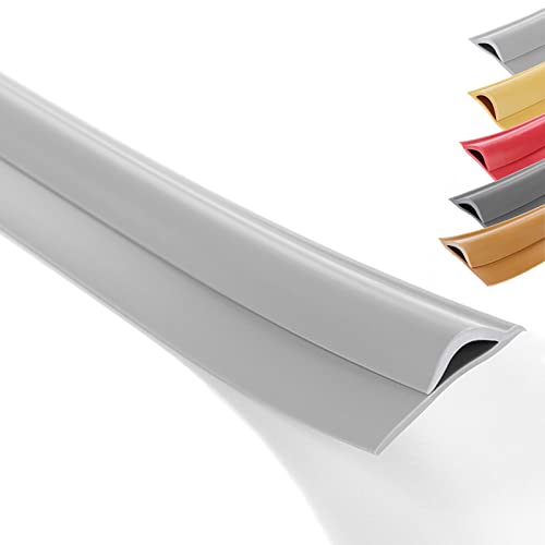 WUSHADEHANS Bodenübergangsleisten, Teppich-Übergangsleiste, extra breit, PVC-Übergangsleisten for Vinylböden(Light Gray,Length 800cm (26ft)) von WUSHADEHANS
