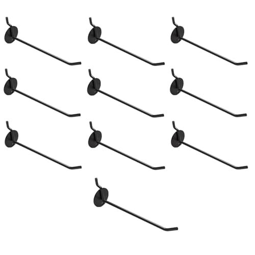 Wandpaneelhaken, 10 Stück Hochleistungshaken, Stecktafelhaken, Edelstahl, Warendisplayhaken, Metallbügel, Regalhaken, Hakenhaken for Supermarktregale(10cm/3.94in) von WUSHADEHANS