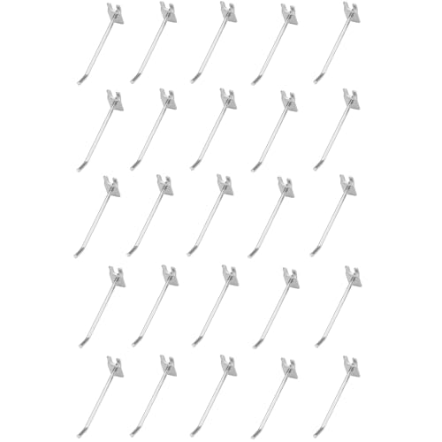 Wandpaneelhaken, 30 Stück Lamellenwandhaken, Lamellenwandzubehör, Lamellenwandpaneelhaken, Garagenorganisation, Lamellenwandhaken, Hochleistungshaken, Eisenhaken, Lamellenwandaufhänger(7cm/2.76in) von WUSHADEHANS