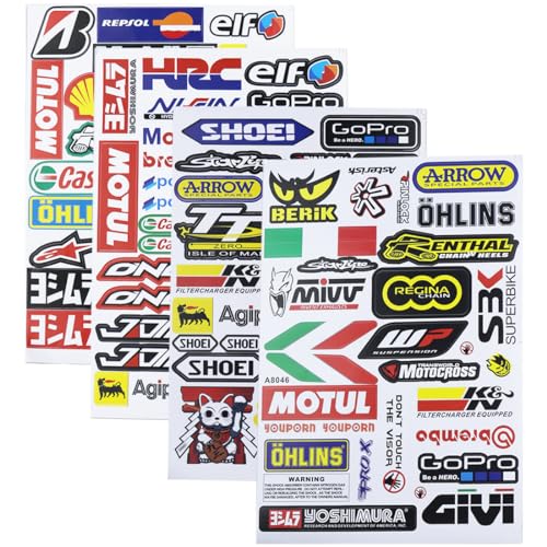 WUSJCOF 100pcs Motorrad Roller Elektrofahrzeug personalisierte modifizierte Auto Aufkleber wasserdicht PVC Aufkleber Helm Motorrad Auto Fahrrad Computer Teenager Erwachsene Geschenk von WUSJCOF