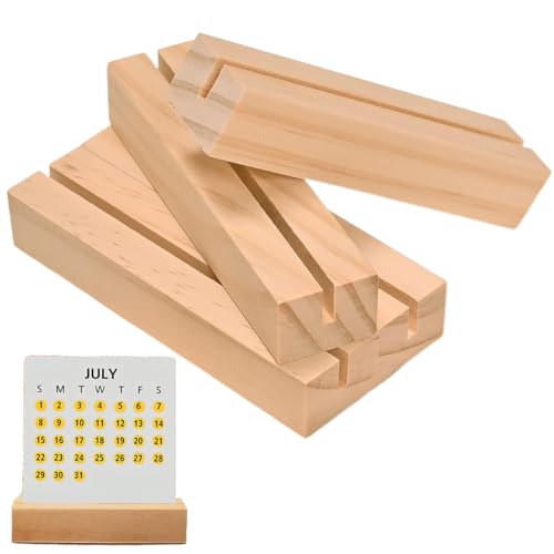 WUSJCOF 4 Stück Kartenhalter Holz, Tischkartenhalter mit Doppelseitigen Klebstoff, Kartenständer Postkartenhalter Fotohalter für Hochzeiten, Restaurants, Bankette und Partys Menükartenhalter WUSJCOF 4 Stück Kartenhalter Holz, Tischkartenhalter mit Doppelseitigen Klebstoff, Kartenständer Postkartenhalter Fotohalter für Hochzeiten, Restaurants, Bankette und Partys Menükartenhalter von WUSJCOF