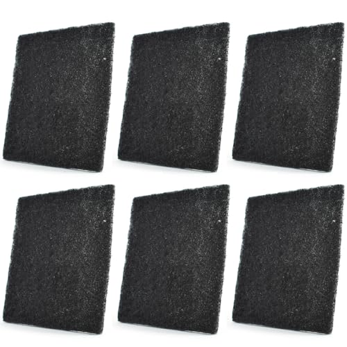 WUSJCOF 6pcs Carbon Geruchsfilter Ersatzfilter für Katzentoilette Küche Aktiviert Kohlenstoff Filter für Katzenklo und Pfannen von WUSJCOF