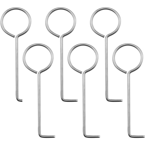 WUSJCOF 6pcs Edelstahl Abflussschlüssel Hebehaken Abflussgitter Abzieher Aushebeschlüssel für Duschrinne von WUSJCOF