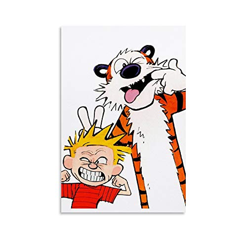 WUSOP Calvin and Hobbes Poster Leinwand Kunst Poster und Wandkunst Bilddruck Moderne Familienzimmer Dekor Poster 24x36inch(60x90cm) von WUSOP