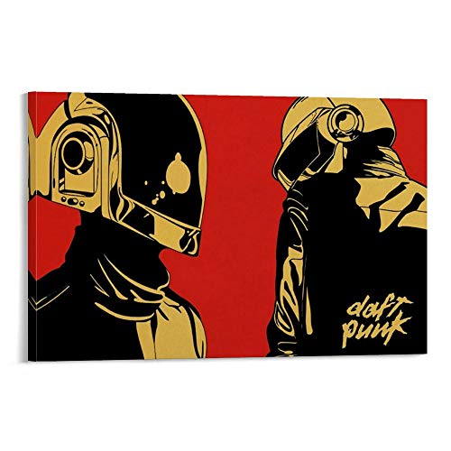WUSOP Daft Punk Robot Rock Poster dekorative Malerei Leinwand Wandkunst Wohnzimmer Poster Schlafzimmer Malerei 20x30inch(50x75cm) von WUSOP