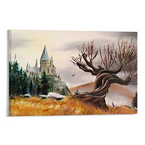 Whomping Willow Tree Drawing Harry Potter Poster dekorative Malerei Leinwand Wandkunst Wohnzimmer Poster Schlafzimmer Malerei 20x30inch(50x75cm) von WUSOP