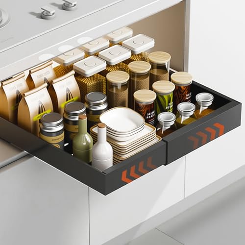 WUSUPU Teleskopschublade Ausziehbar Küche Schublade,Ausziehbare Schublade KüChe,Breite Verstellbar 32-53 cm mit Selbstklebende geräuscharme Schiene,Kein Bohren und Nageln Erforderlich KüChenschublade WUSUPU Teleskopschublade Ausziehbar Küche Schublade,Ausziehbare Schublade KüChe,Breite Verstellbar 32-53 cm mit Selbstklebende geräuscharme Schiene,Kein Bohren und Nageln Erforderlich KüChenschublade von WUSUPU