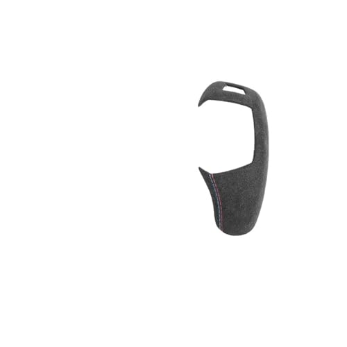 WUTBHGQXWIP Auto-Schaltknauf-Abdeckung, kompatibel mit BMW F20 F30 F10 F31 F32 F36 F34 F22 X3 X4 X5 X6, Wildleder-Panel, Innenausstattung(9002 Black A LHD) von WUTBHGQXWIP