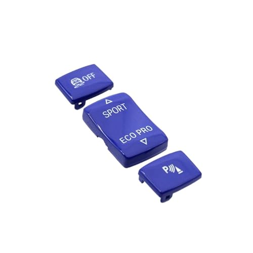 WUTBHGQXWIP Autokonsole ESP Antislip-Schalter Sporttasten Radarsensor Schlüsselabdeckung Kompatibel mit BMW 1 2 3 4 Serie F20 F21 F30 F34 F32 F36 2012-2019(Blue Set) von WUTBHGQXWIP